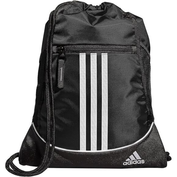Small Drawstring Backpack Gym Bag for Men Women Lightweight Sports Bag Black - Picture 1 of 8